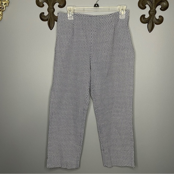 Ann Taylor 100% cotton patterned cropped capri pant size 8P - Picture 1 of 5